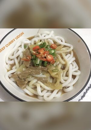 Foto resep Beef curry udon