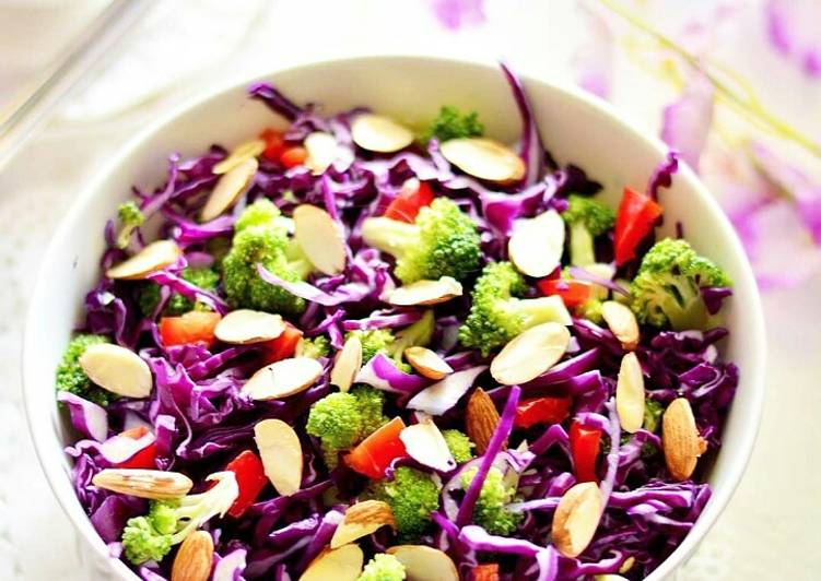 Crunchy Salad With Miso Orange Dressing Crunchy Salad With Miso Orange Dressing