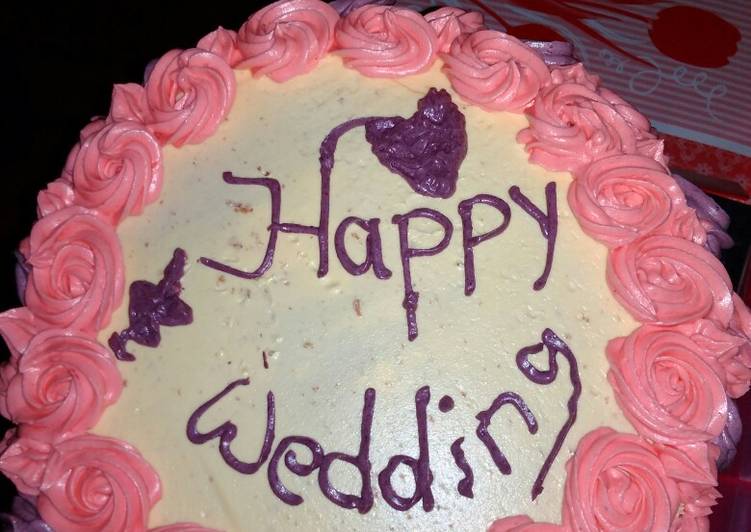 Cake wedding ala-ala sendiri
