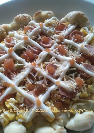 Foto resep vegetable pizza ala nina aprina