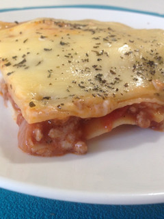 A picture of Meat-heavy lasagne.