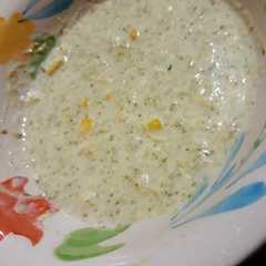 A picture of Crema de brócoli y elote.