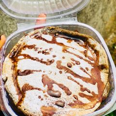A picture of Pancakes with a twist.