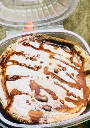 A picture of Pancakes with a twist.