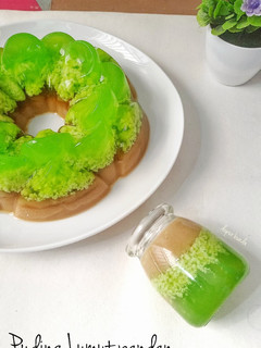 Foto resep Puding Lumut pandan gula aren