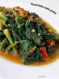 Pucuk labu tumis pedas