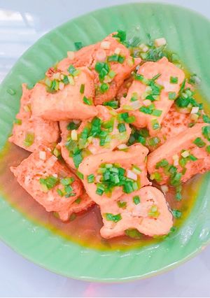 Hình của món Đậu tẩm hành.