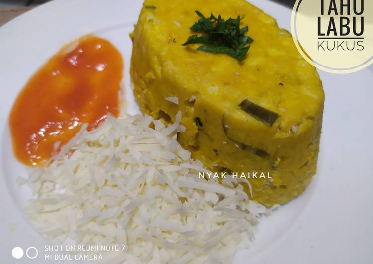 Bahan memasak Tahu Labu Kukus Anti Gagal