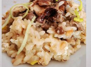 Foto di Risotto con funghi porcini salsiccia e robiola 😋