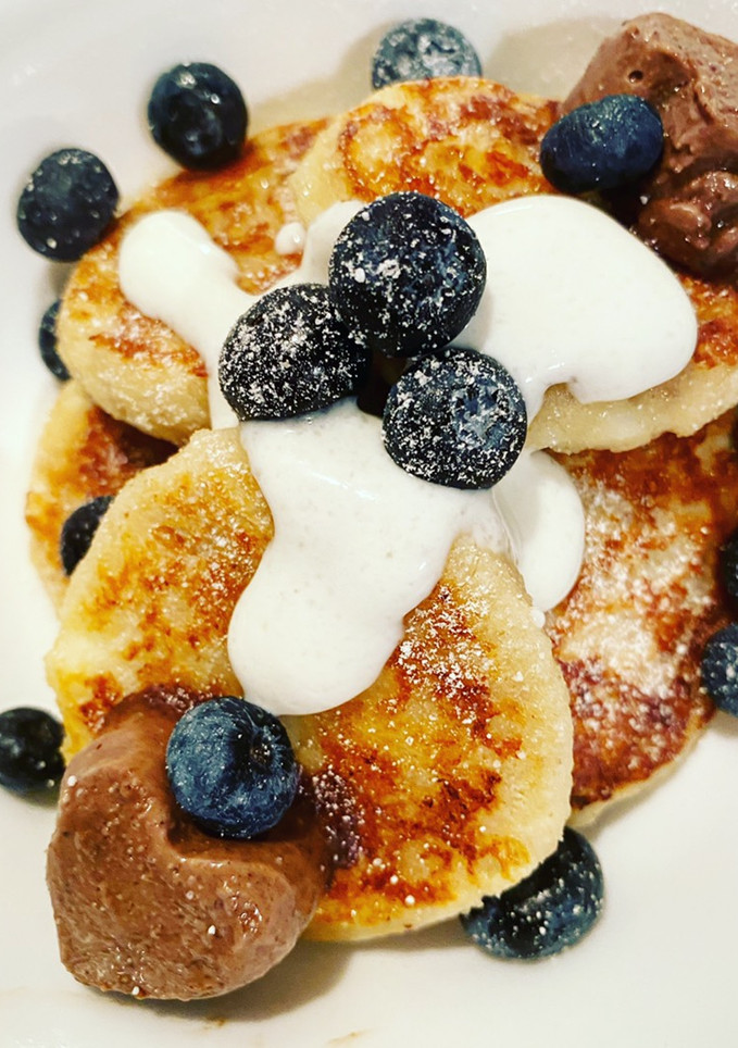 Una foto de Tortitas dulces de queso fresco - keto