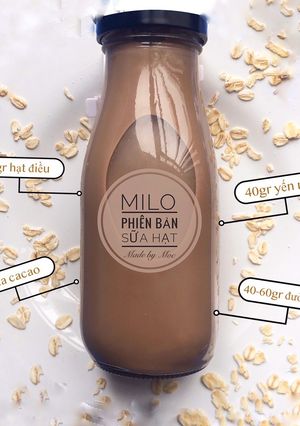 Hình của món Milo phiên bản sữa hạt.