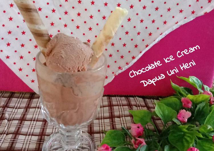 Cara Gampang Menyiapkan Chocolate Ice Cream🍦, Bisa Manjain Lidah