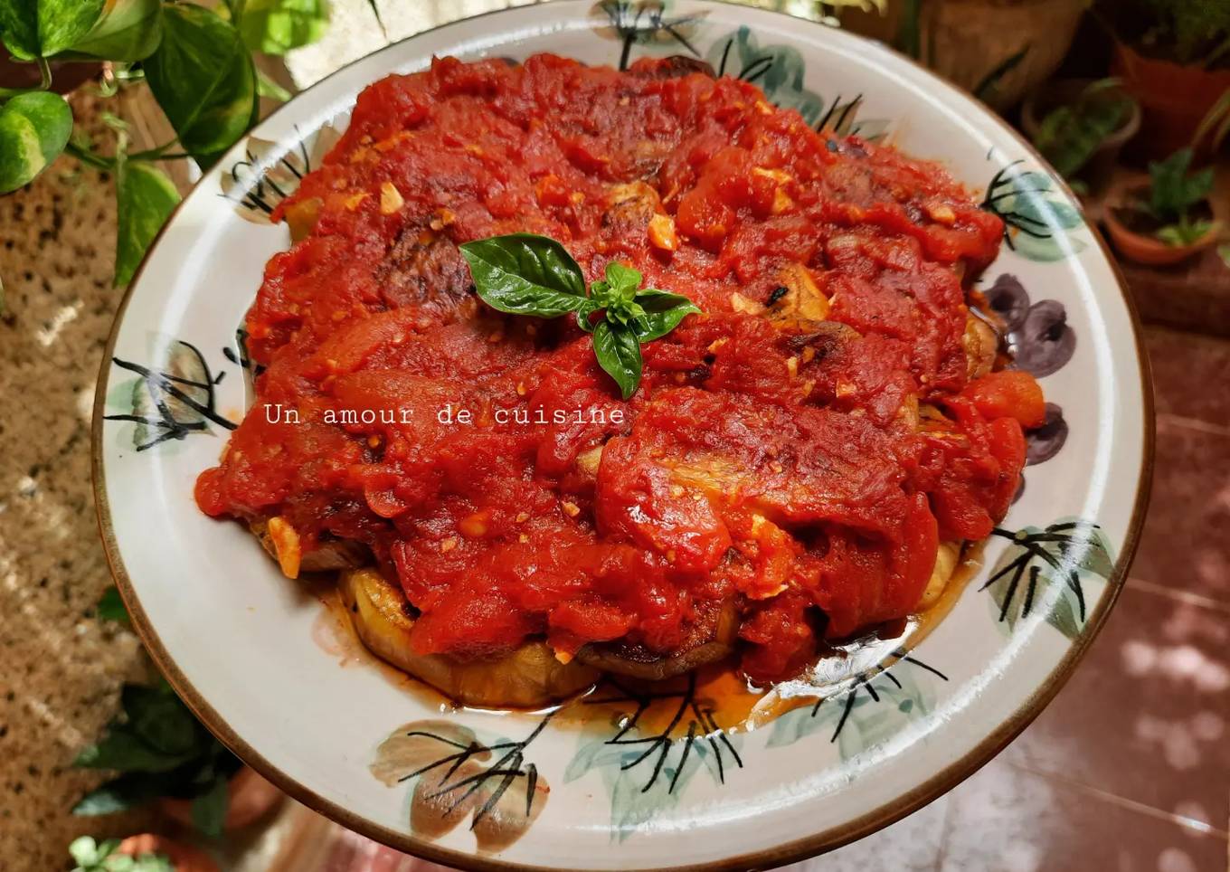 Aubergines à la sauce tomate 🍅 🍆