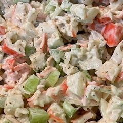 A picture of Jan’s Crab Salad.