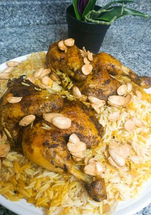 صورة لوصفة مندي بالفرن بالخطوات المصورة روووعة