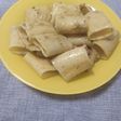 Pasta con crema di pistacchio e pancetta
