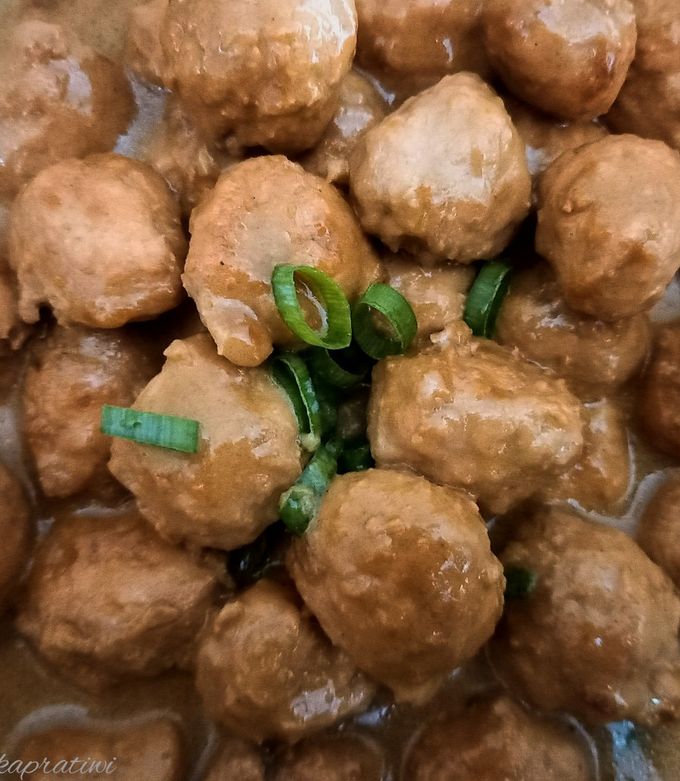 Foto resep Bistik Bola bola Daging Ayam