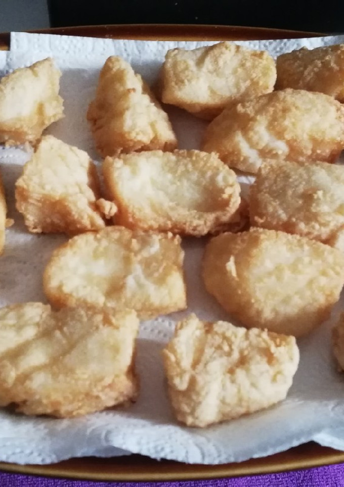 Una foto de Tacos de lomo de bacalao fresco fritos
