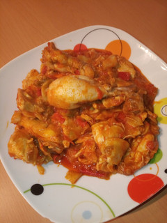 Una foto de Pollo al chilindrón en Monsieur Cuisine