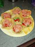 Cialde di parmigiano al salmone