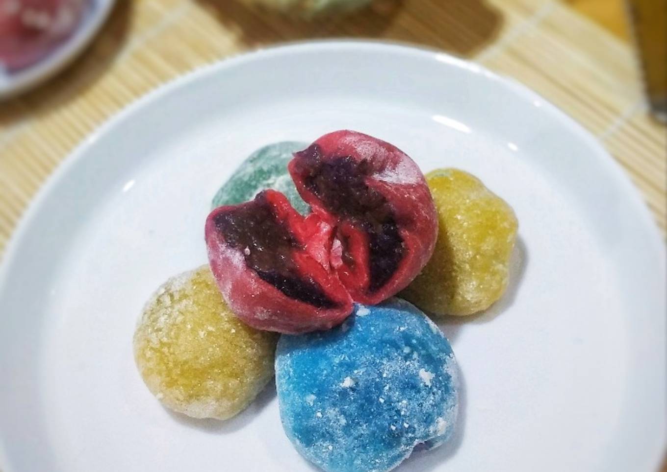Resep Mochi coklat-blelueberry