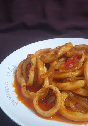 Foto resep Cumi saos padang