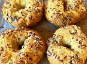Una foto de bagel sin tacc