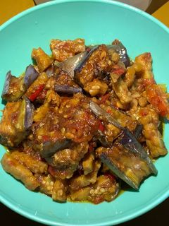 Foto resep Tempe terong pedas
