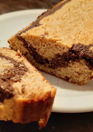 Una foto de Budín de banana y chocolate