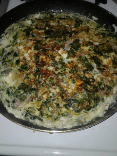 Una foto de Tortilla de acelga y mozzarella
