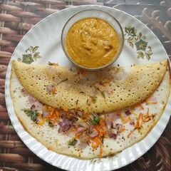 A picture of Onion Carrot Dosa.
