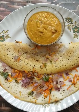 A picture of Onion Carrot Dosa.