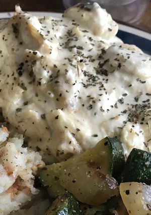 A picture of Artichoke Dip Chicken.