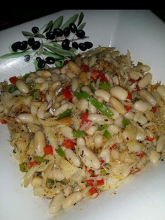 Foto de Salada quente de Bacalhau com Feijão branco