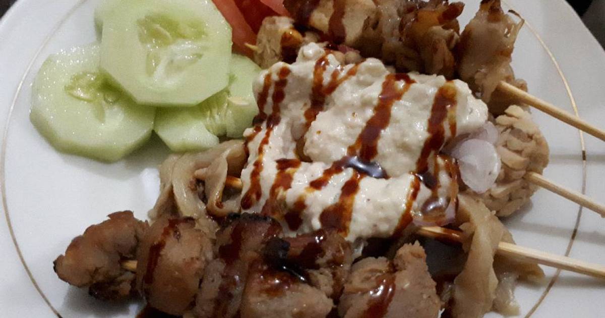 40 resep sate kacang vegetarian enak dan mudah Cookpad