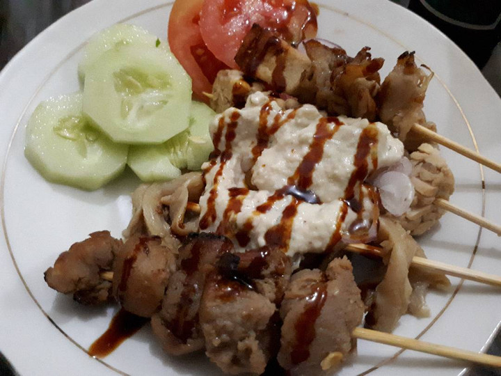 Resep: Sate vegetarian dengan bumbu kacang mete Menu Enak