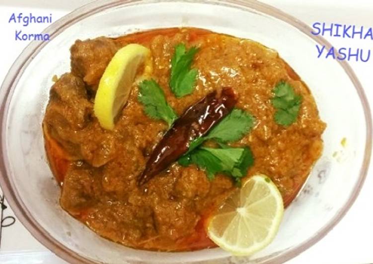 Simple Way to Cook Appetizing Afghani Korma