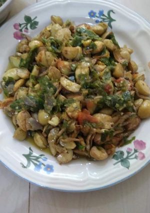 Foto resep Goreng jengkol ikan teri cabe hijau