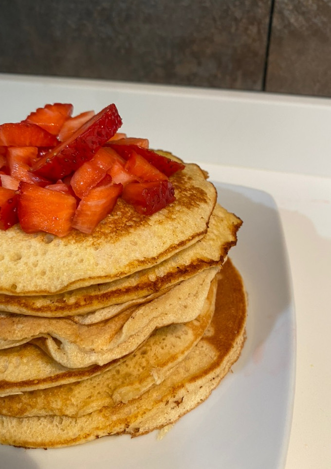 Una foto de Tortitas o pancakes 🍓🥞