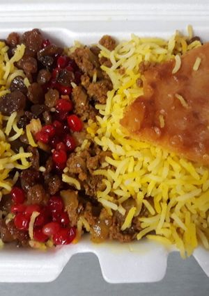 عکسی از دستور عدس پلوی نذری