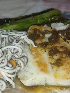 Una foto de Corvina a la plancha🐟🐟