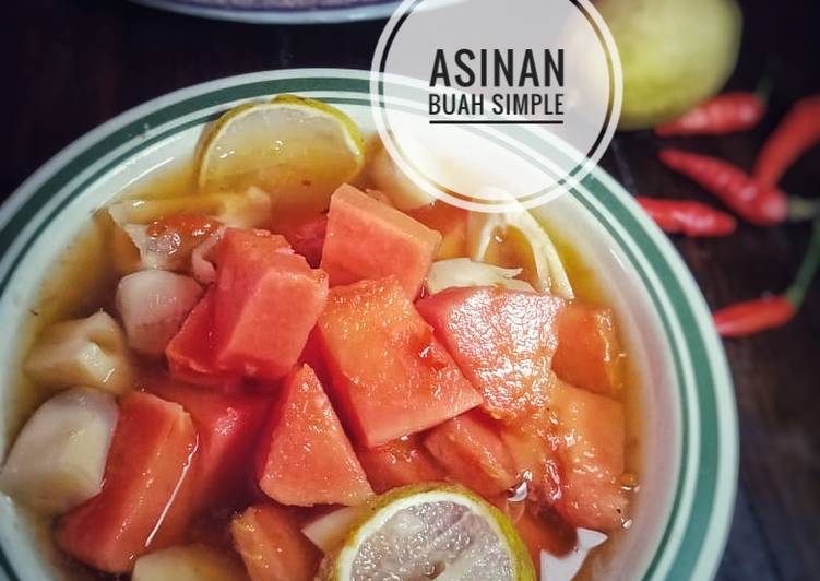 Resep Asinan Buah Kastela (Pepaya) Sederhana