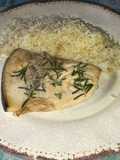 Albacora a la plancha con romero