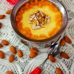 A picture of Laddoo Almond phirni.
