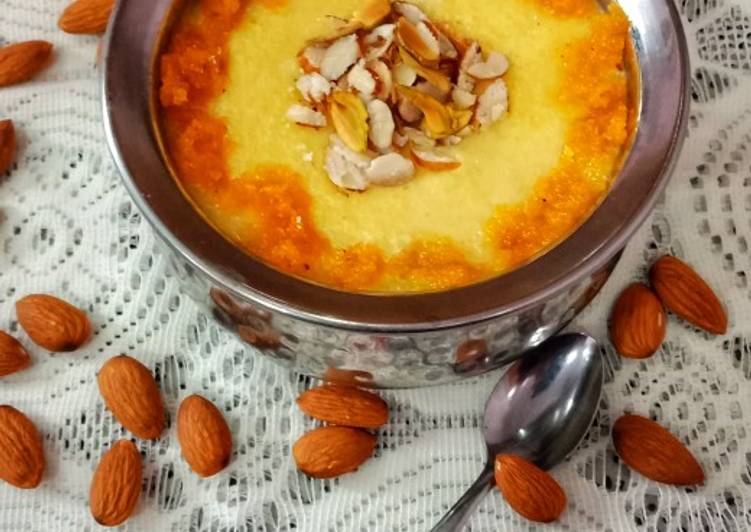 Laddoo Almond phirni