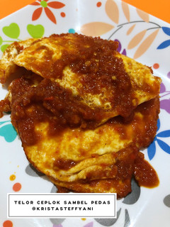 Foto resep Telor ceplok sambal pedas