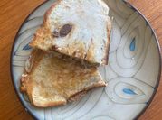 A picture of leftovers grilled sandwich