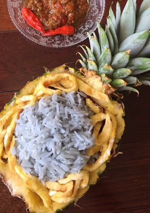 Foto resep Nasi biru bunga telang