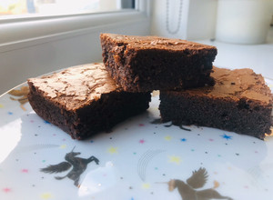 Una foto de Brownie de Nutella