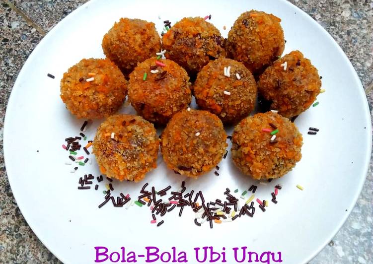 Resep Bola-Bola Ubi Ungu❤ yang Menggugah Selera